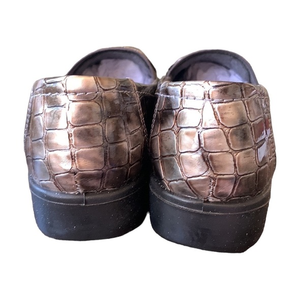 Easy Street Pewter Patent Leather Crocodile‎ Gage Loafers Size 8N NIB - Picture 4 of 8